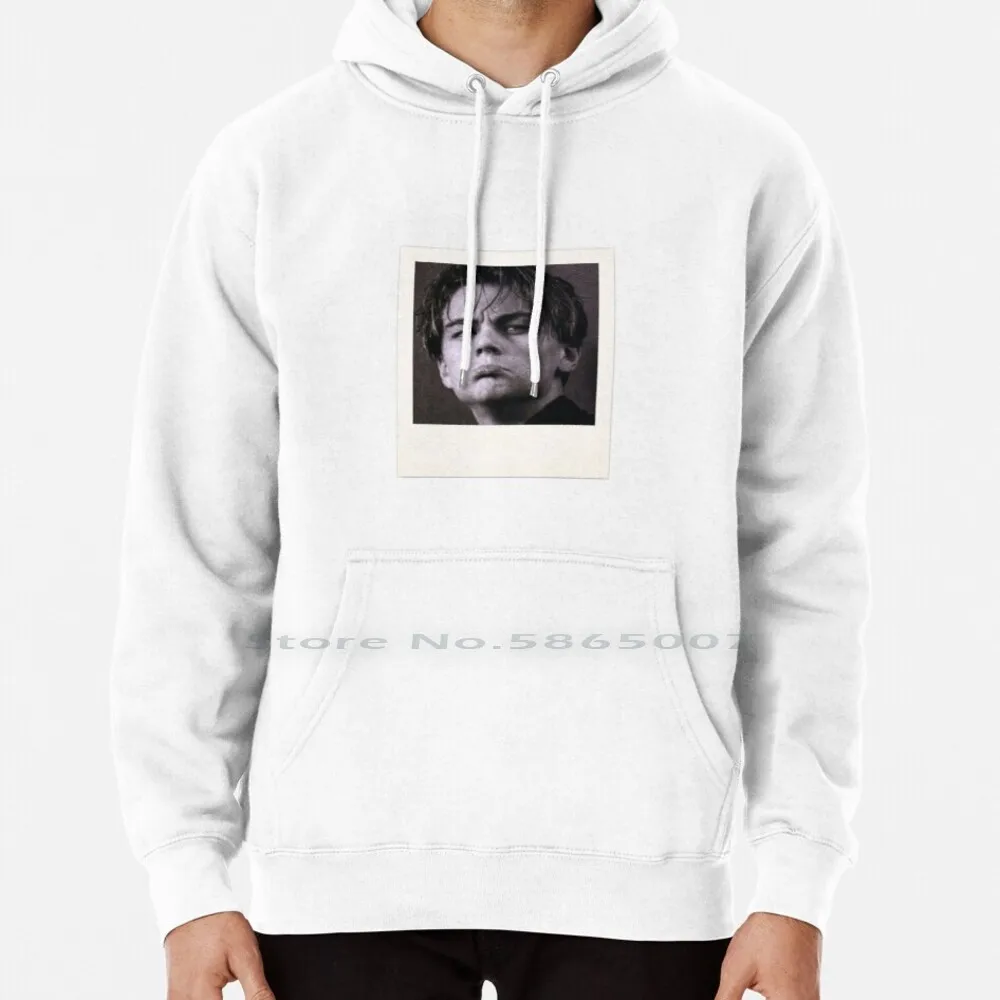 Leonardo Dicaprio-Sticker Black And White Aesthetic. Hoodie Sweater 6xl Cotton Leonardo Dicaprio Young Leonardo Dicaprio Island