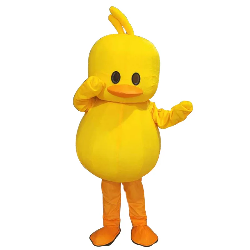 New Yellow Duck Mascot Costume Cartoon Character Cosplay Costume Carnival Festival Dress Outfit Adult Gift for Birthday Party