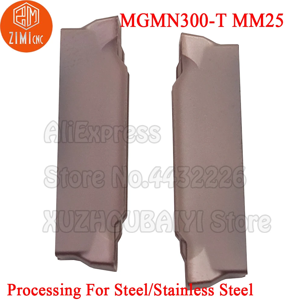 10P MGMN300-T MM25 MGMN300 T MGMN 300 Carbide Grooving Inserts Turning Tools CNC Cutter Lathe Slooting Blade for stainless steel