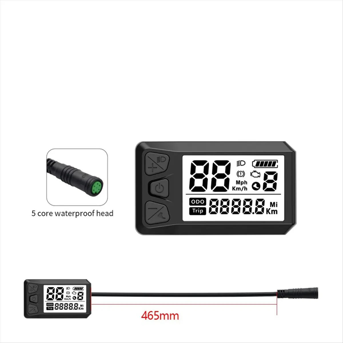 

Электронный дисплей Y17A LCD для центрального двигателя Bafang 530S, кодовая таблица BBS01/02/HD, универсальные аксессуары для кодовой таблицы