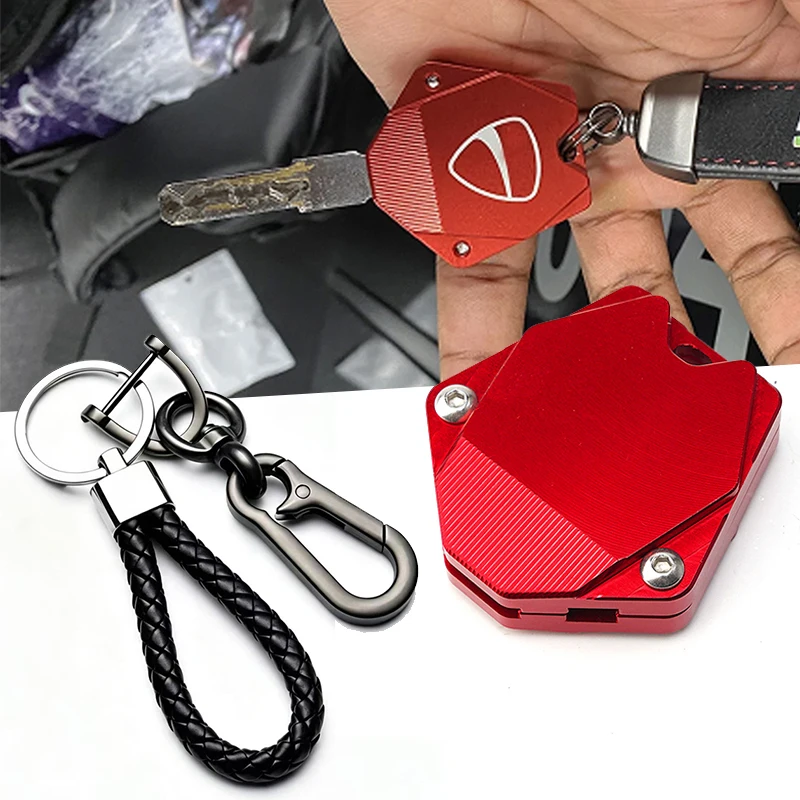 

For DUCATI MONSTER 696 796 M1100S M1200S 821 848 1098 1199 1299 M1100 659 656 795 CNC Key Cover Protector Shell Accessories