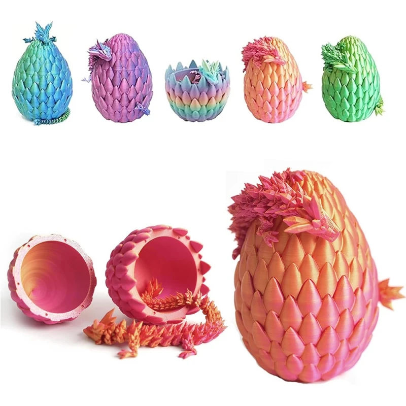 1pc 3D Printing Dragon Eggs For Landscaping Home Decor Model Gifts Office Decor Room Decor Gothic Creative Handheld Car