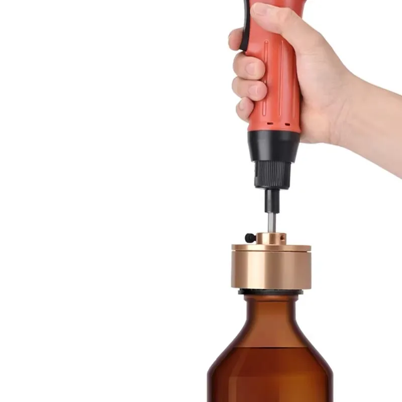 220V Bottle Capping Machine Wearable Handheld Electric Sealing Bottles Cap Tightener Capper Screwing 10-30mm