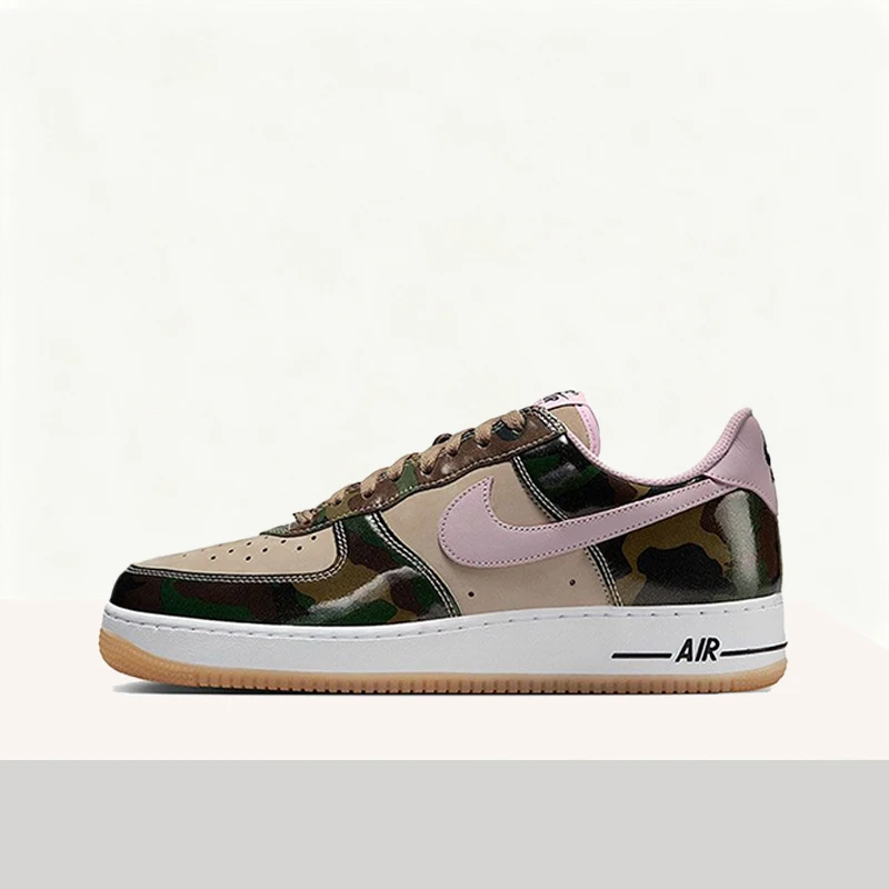 Nike Air Force 1 Low Camo Design Premium Streetwear Durable Fashion Slip-Resistant Low-Top Sneakers Men's HQ1967-200