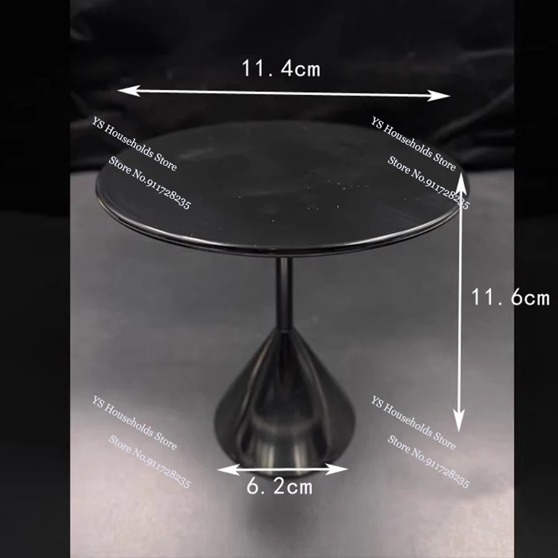 1/6 Man Soldier Mini Round Table Black Brown Sofa Retro Desk Lamp Model Toys Accessory For 12" Action Figure Scene Ornament