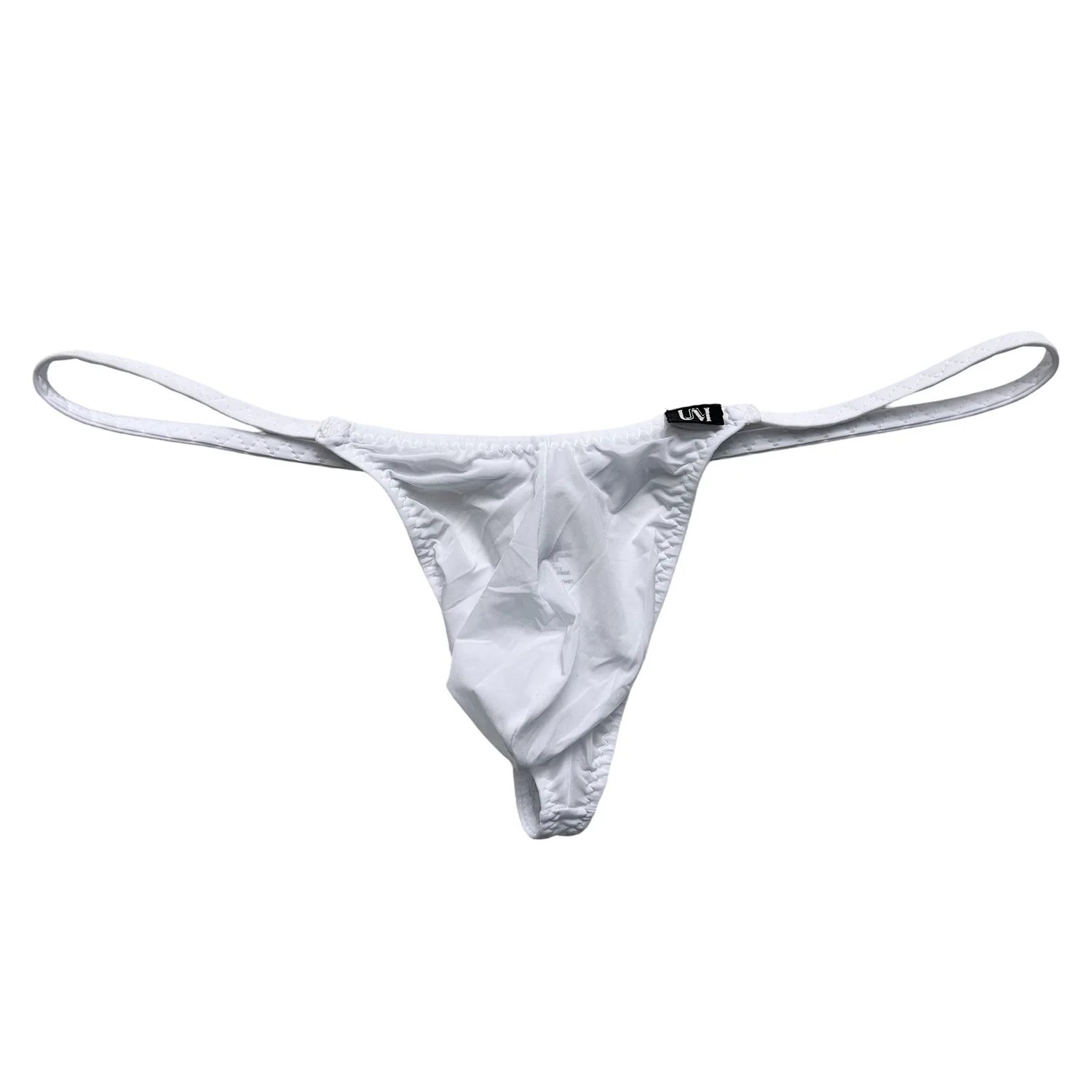 70g Mask Skin Ice Silk Men Thong Big Pouch High Elastic Ultra Thin Sexy Male G String Underwear