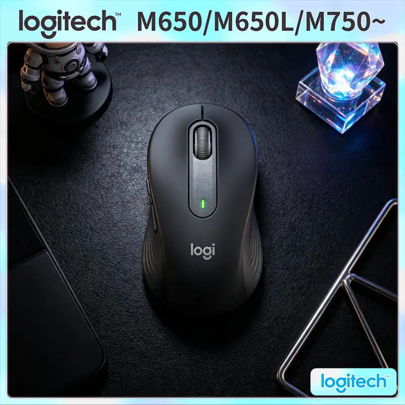 Logitech M650/M650L Signature Wireless Mouse - Silent Clicks, Advanced Optical Tracking, 400-4000 DPI, 10m Range