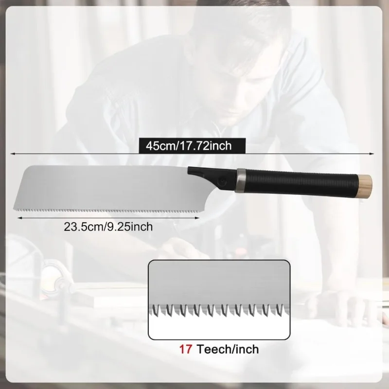 1 قطعة منشار سحب ياباني 10 بوصة منشار يدوي مع شفرة حافة واحدة قابلة للفصل منشار خشب لأدوات النجارة #4