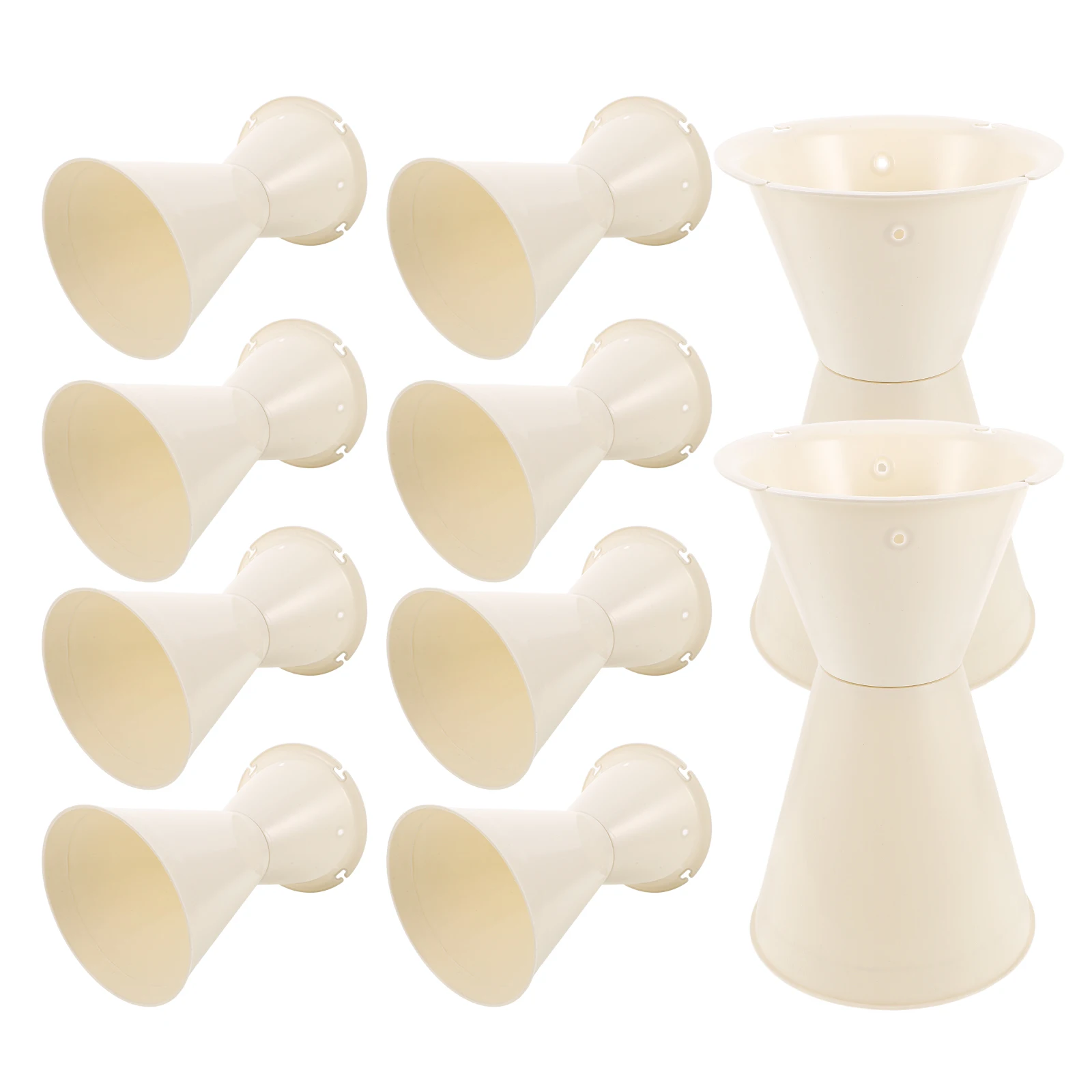 Mini porte-bouquet de fleurs, 10 pièces, doublures de conception compacte, Base Stable, utilisation polyvalente, doublure intérieure en forme de Tube de flèche, fleur