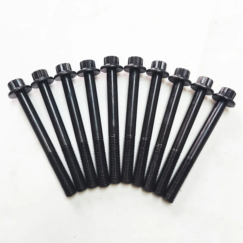 10pcs engine cylinder head bolt nut 1W 1V CR CS CY JK JP JR JX ME MF RA SB for VW POLO COUPE D GOLF D / TD PASSAT D / TD DASHER