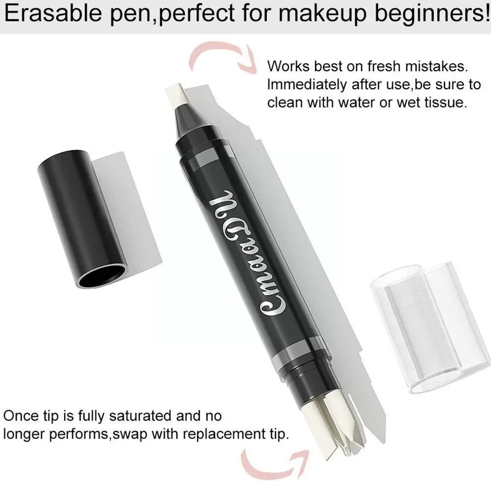 Eyeliner Reparatie Make-Up Verwijderaar Potlood Lip Lijn Tattoo Wissen Multi-Purpose Tool Make-Up Gecorrigeerde Wenkbrauw Waterdichte Gum F8p8