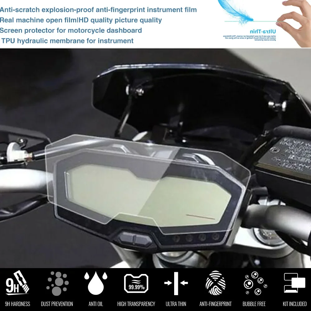 Motorcycle Cluster Scratch Protection Film Screen Protector For Yamaha MT-07 MT07 FZ 07 FZ07 2013 - 2020 Speedometer Accessories