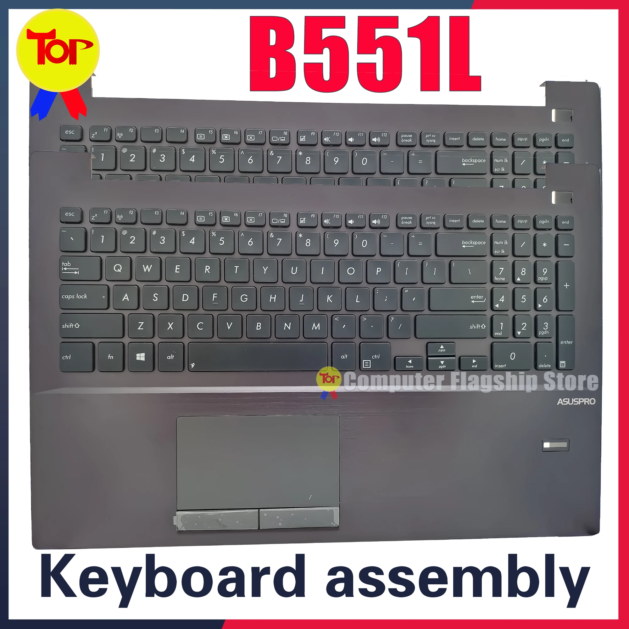 

KEFU B551L For ASUS Laptop Keyboard B551 B551LA B551LG B551LAG Original Keyboard assembly 90NB03K1-R30010