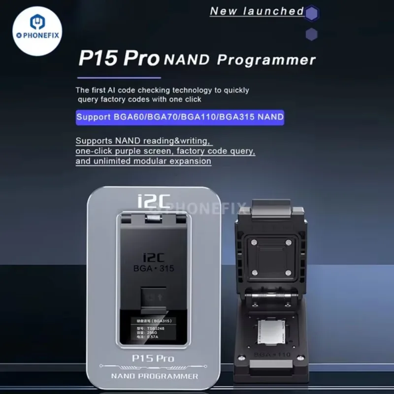 I2C P15 PRO BGA110 BGA70 Hard Disk Programmer For 6-15PROMAX HDD Depth Format Exceed P13 SYSCFG Data Read Write Unpack WIFI Tool