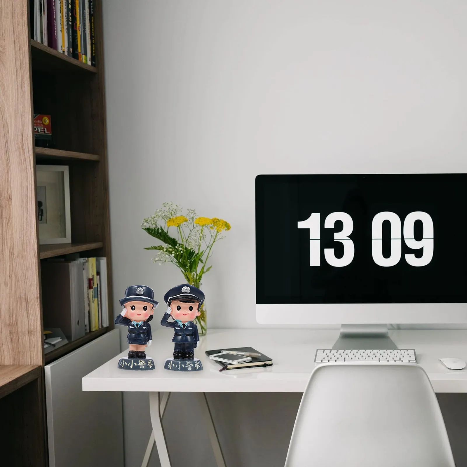 

Набор из 2 ярких топперов для торта «Полицейский» для украшения дня рождения, креативный элегантный реквизит для фотосессий, тематические праздничные украшения для торта