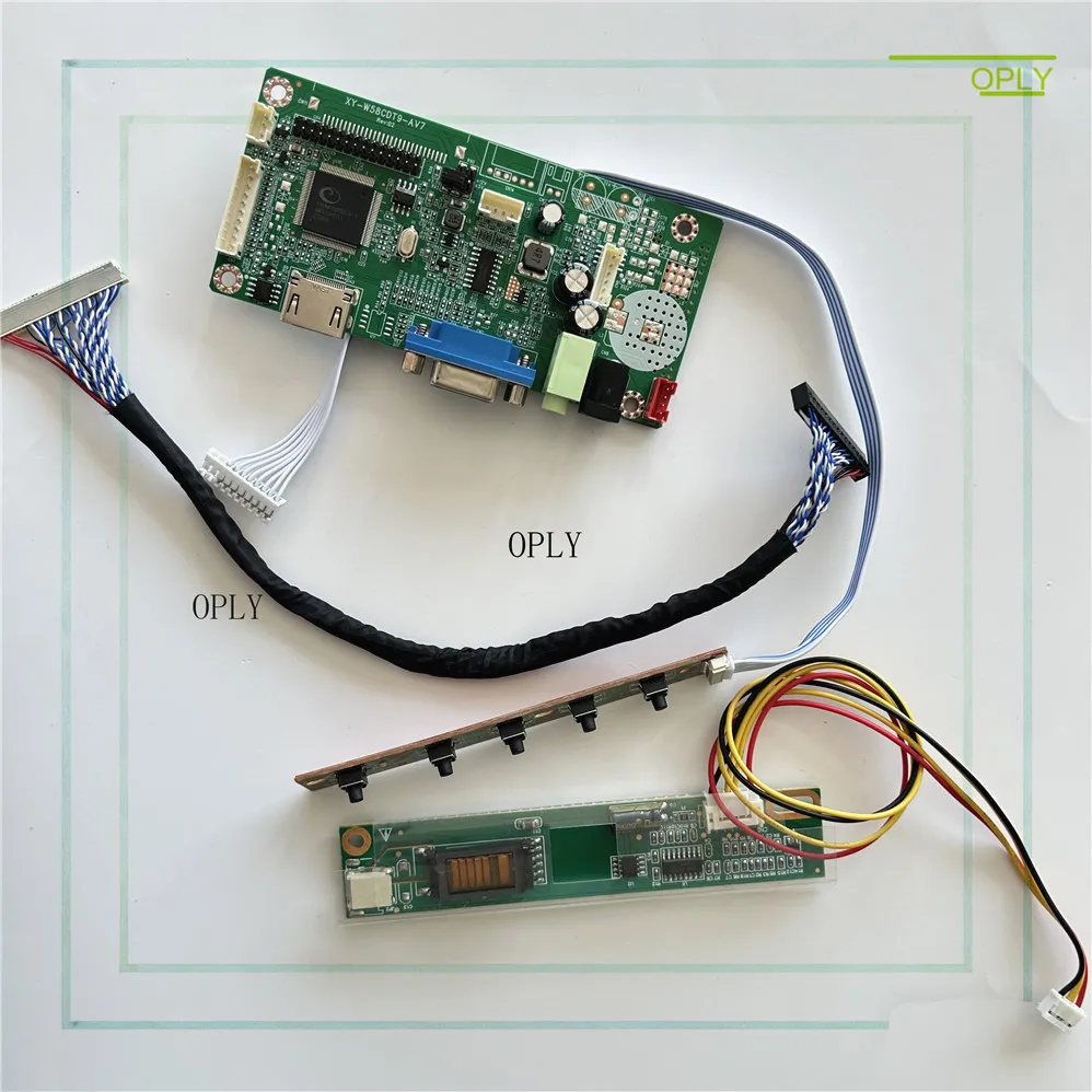 Placa controladora para b154ew02 b154ew01 b154ew08 1280x800 painel lcd 15.4 "hdmi-compatível com áudio vga em monitor de tela diy led