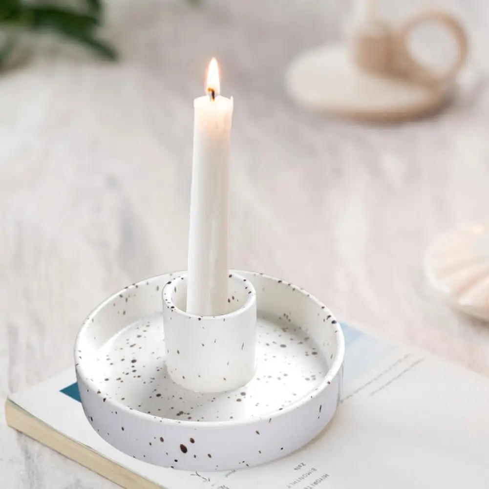 Artistic Candle Holder Hard to Tip Over Candle Holder Artistic Ceramic Candle Holder Sturdy Easy to Incense Burner for Palo