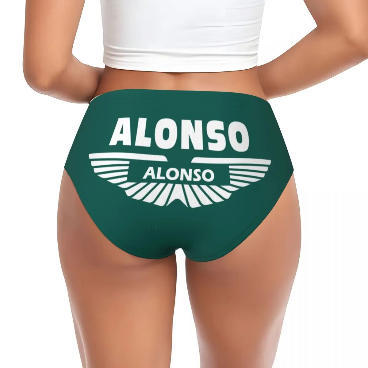 Custom Alonso Sport Motorcycle Brief Panties Women's Breathable Stretch Underwear