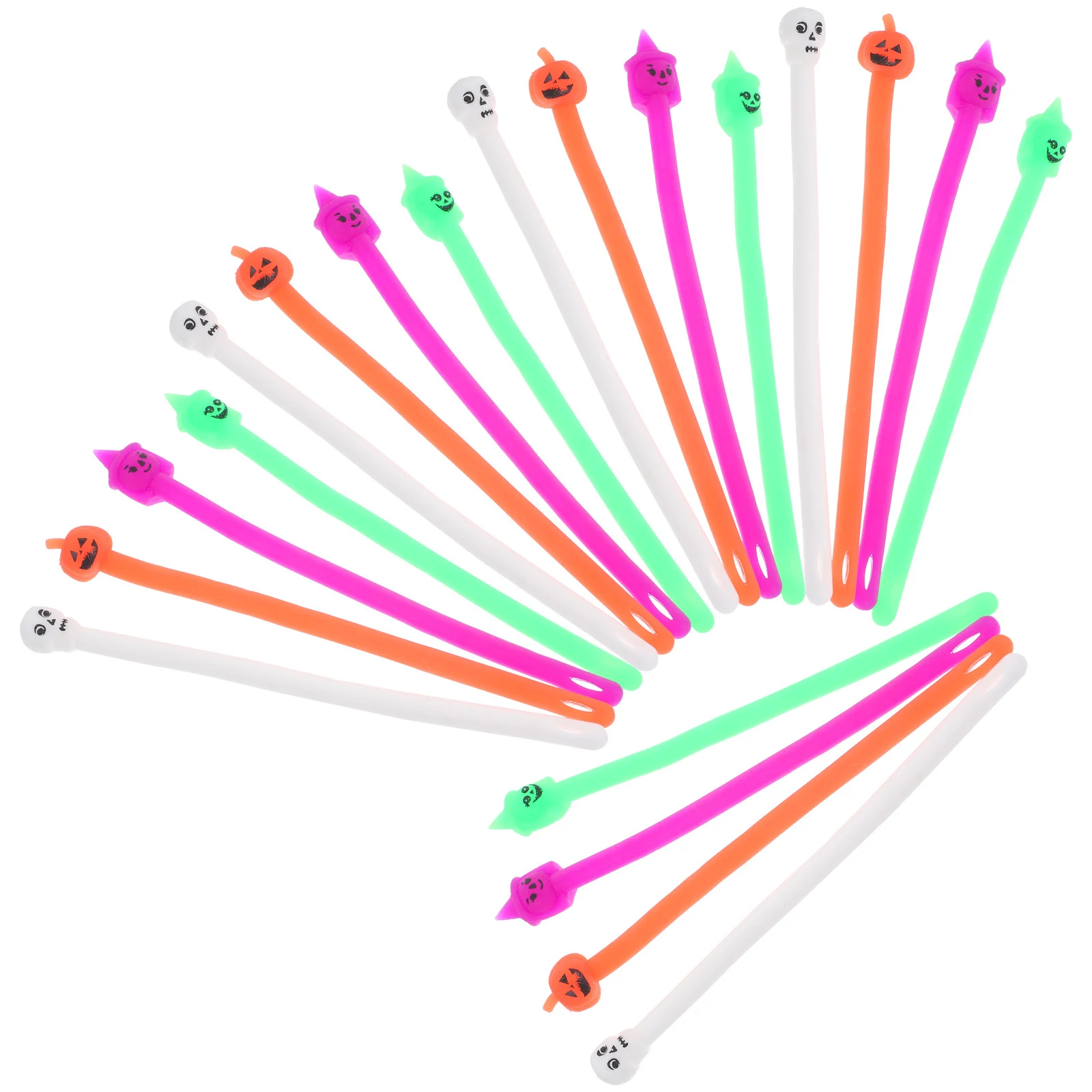 20Pcs Pull Noodles Shape Stretchy Strings Stress Relief Elastic Decompression Sensory Anti Anxiety Stress Relief String Toys