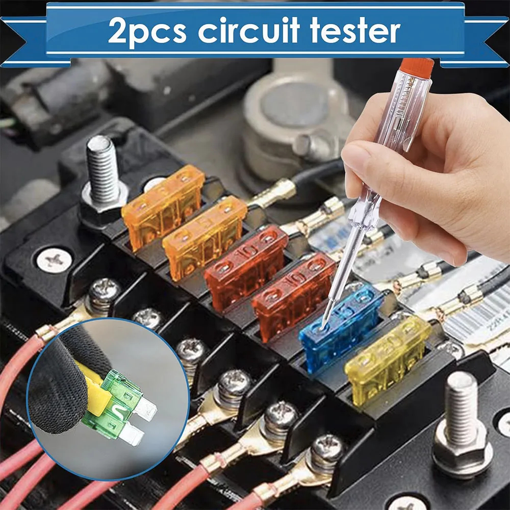 203-teiliges Sicherungs-Sortiment mit Sicherungsentferner und Stromkreisprüfer - Standard-, Mini- und Low-Profile-Mini-Sicherungsset 3A -40A – Detail 8