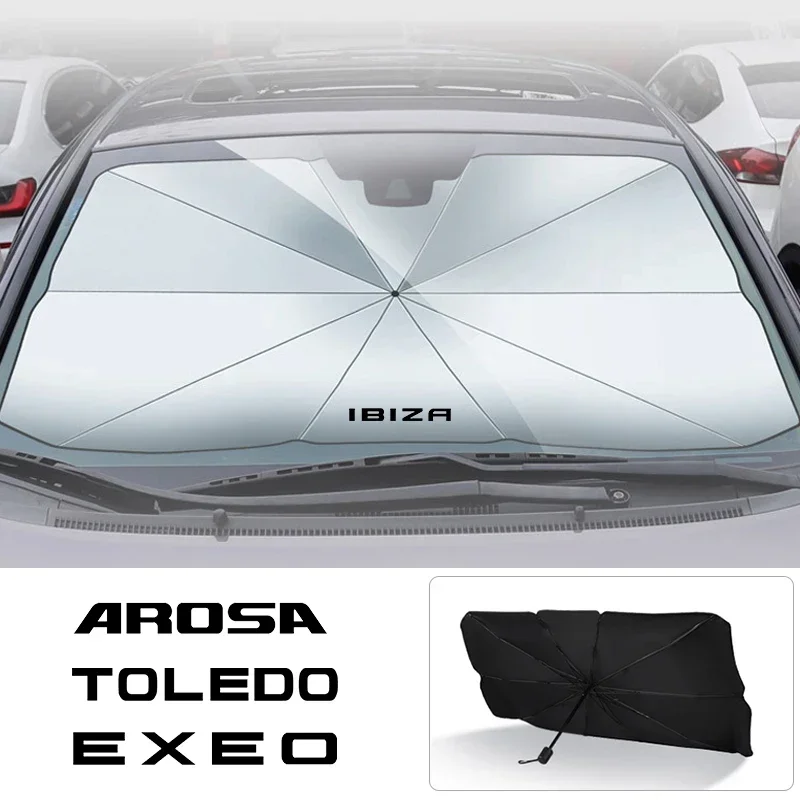 Picture 4: Sun Protection Foldable Sunshade for SEAT Ibiza Leon Arona Ateca Altea Arosa Exeo Tarraco Windshield Sunshade Accessories