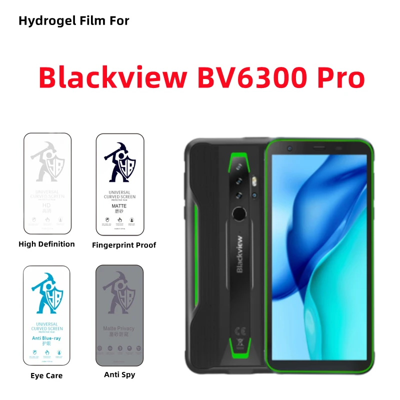 2pcs HD Hydrogel Film For Blackview BV6300 Pro Matte Screen Protector For Blackview BV6300 Pro Privacy Matte Full Cover Protect