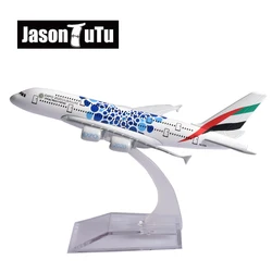 JASON TUTU Emirates Airbus A380 Aircraft Diecast Metal 1/400 Scale Miniature Airplane Model Planes Drop shipping