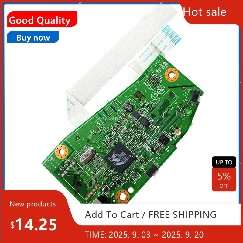 Original Guarantee Test Main Formatter Board For laserjet HP 1102W P1102W CE670-60001 P1102W Mainboard 2flat cable  On Sale