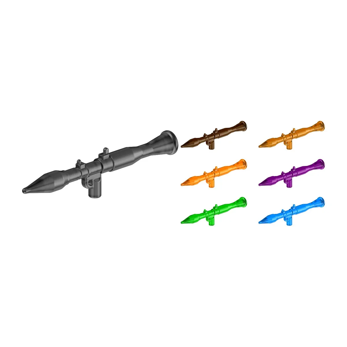 MOC 10PCS 3977 Special War Soldier Rocket Launcher Building Block Suitable Handheld Arms Brick Fascinating Toy Boys Holiday Gift