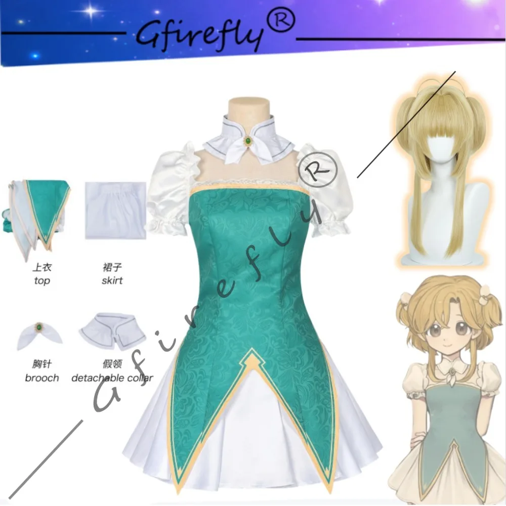 

Game Volcano Princess Ruth Cosplay Costume Cute Dress with Accessories Wig Set for Halloween Comic Con and Performance