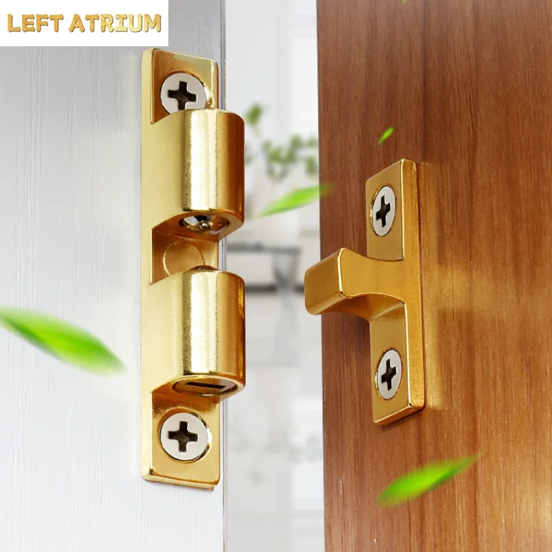 Cabinet Door Switch Bead Cabinet Catches Zinc Alloy Bead Lock Buckle Buckle Cabinets Door Latch Safety Lock Furniture Hardware