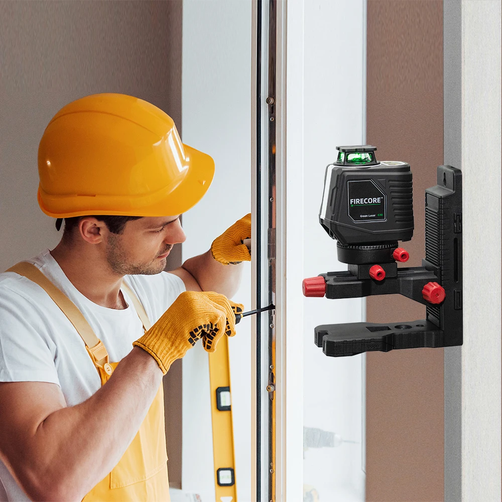 FIRECORE 360° L-Magnetic Adjustable Bracket For Laser Level For Ceiling Grid Applications (FLM80A)