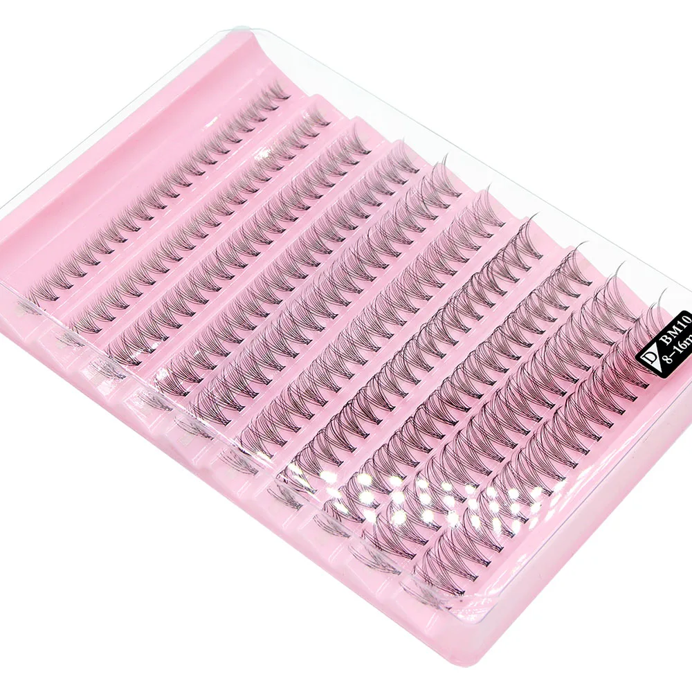 200pcs Super Bunch Natural Style 8-16mm Mix Eyelashes Cluster Russia Volume Eyelash Extension False Mink Lashes Makeup CIlios