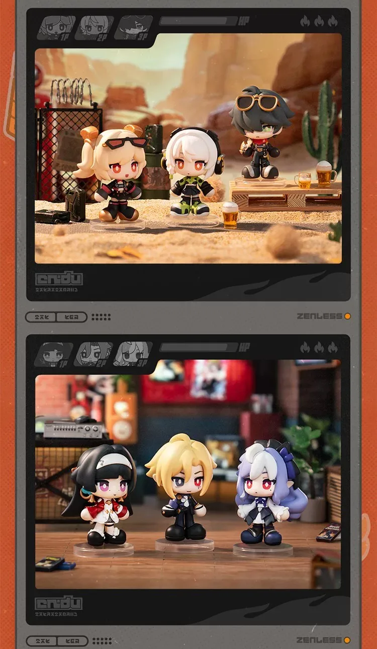 Zenless Zone Zero Tiny Agents Chibi Figuren-Serie Blindbox Niedliche Puppe Desktop-Dekoration Modell ZZZ Sammlerstück Geburtstagsgeschenk – Detail 5
