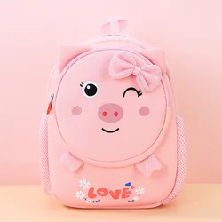 Preschool Backpacks for Boys and Girls Cartoon Design Anti-Stray Small Backpacks Kids Bags Wholesale in Stock