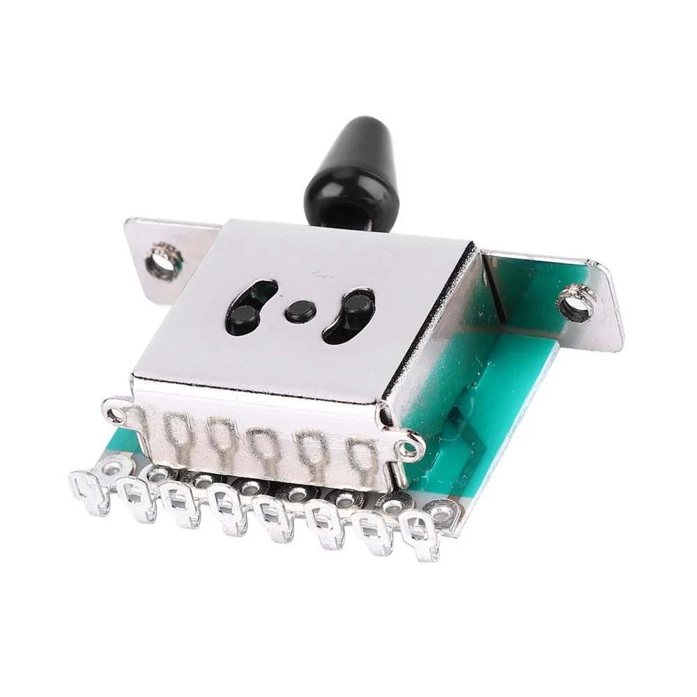 Practical 5-Way Position 5-Way Pickup Selector Switch Metal Silver Guitar Lever Switch Electric Guitar Pot Switch For Guitar