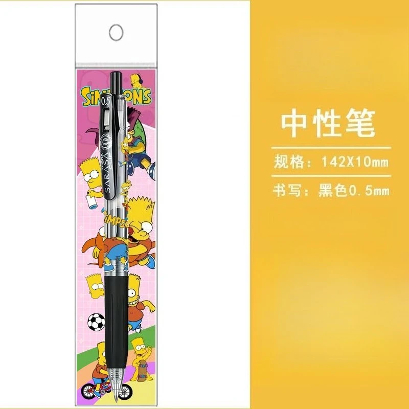 The Simpsons Homer Marge Bart Gel Pen Creative High Color Value Animation Cartoon diy Print Student Smooth Quick Dry Press Pen view 4