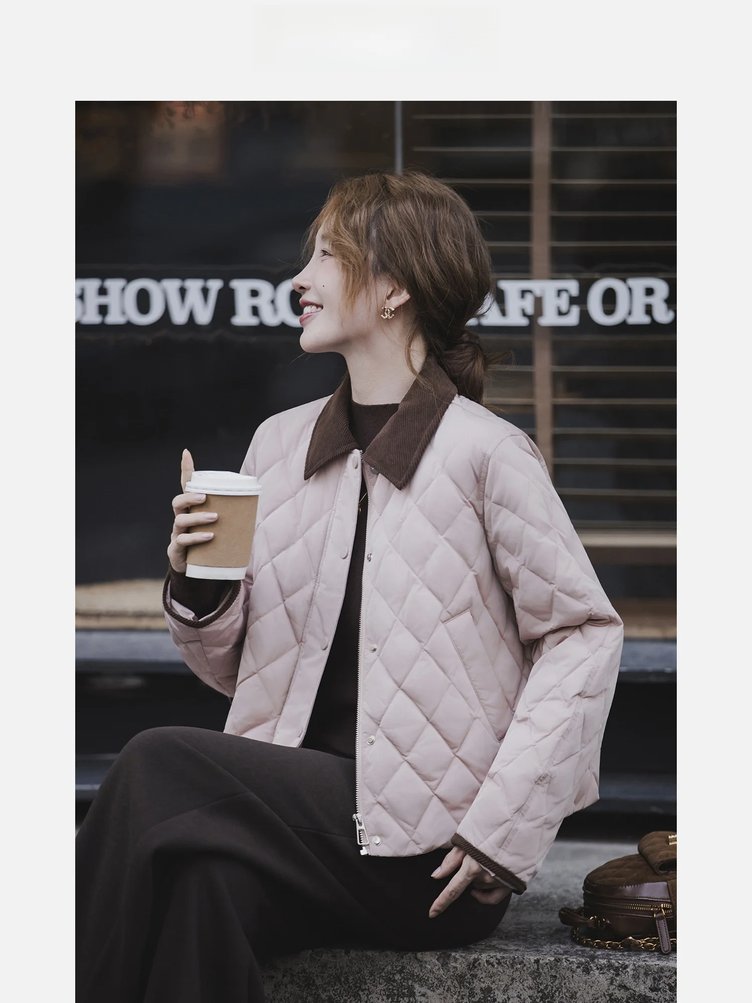 

Xiaogulili 90 White Du down Jaet Women's Winter ort Sle Color Blo Warmth Zipper Closure Straight Cut Commute Sle