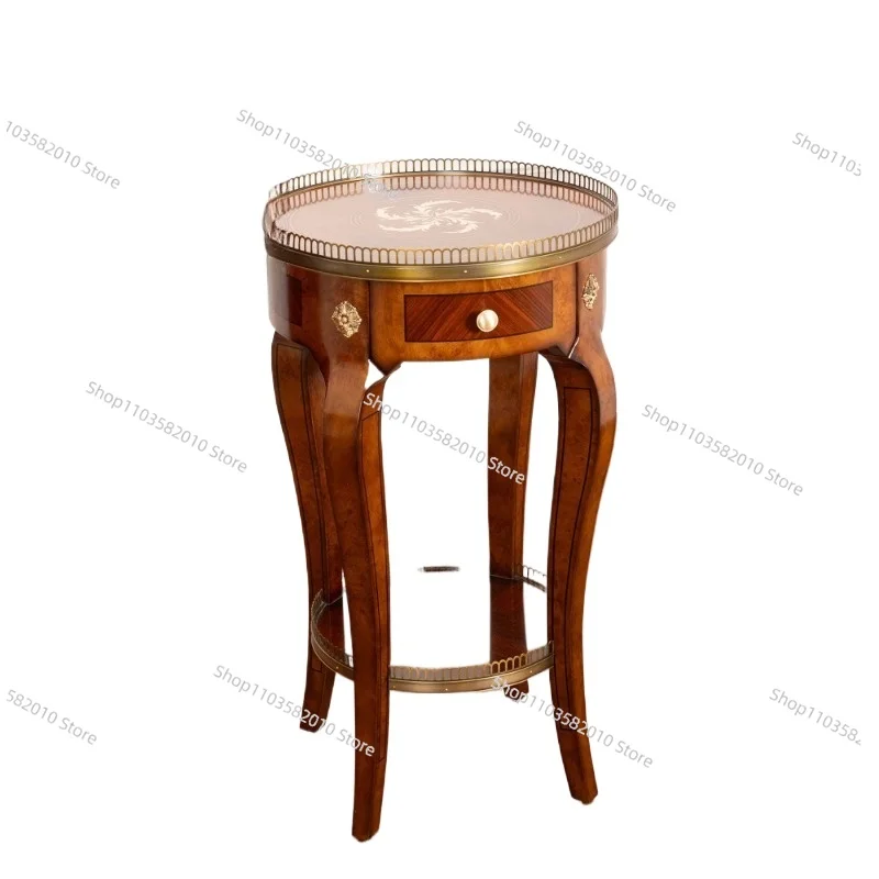 Antique round side table