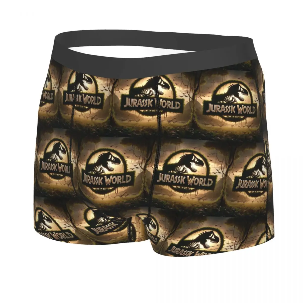 الملاكم السروال السراويل الحديقة الجوراسية ديناصور طباعة سراويل الرجال تهوية الملابس الداخلية ل أوم رجل صديقها هدية