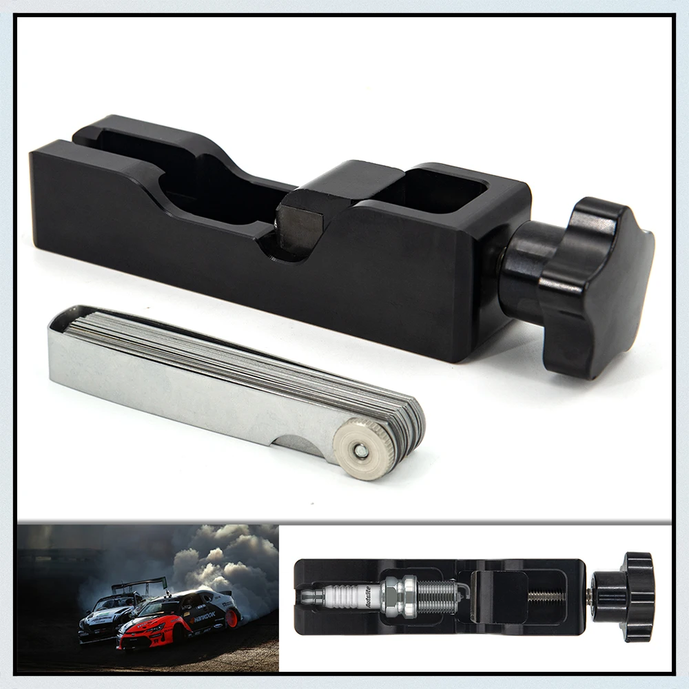 Herramienta de separación de bujía de motor de aleación de aluminio Universal, calibre de 10mm, 12mm y 14mm, accesorios para coche