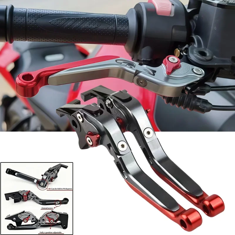 

Motorcycle Handle Levers For Ducati 900SS 1991-1997 600SS 1993-1998 Brake Lever Set Foldable Adjustable