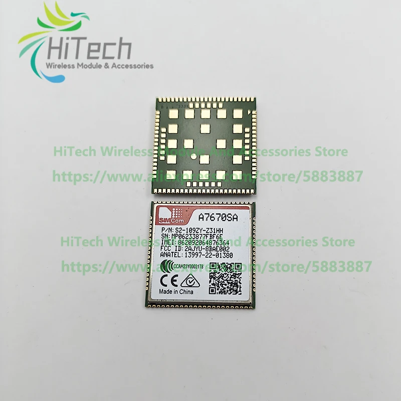 SIMCOM A7670 A7670SA LASE/FASE 4G LTE Cat1  SMT Module Compatible With SIM7070 Series LTE-FDD/LTE-TDD/GSM/GPRS/EDGE GPS Option