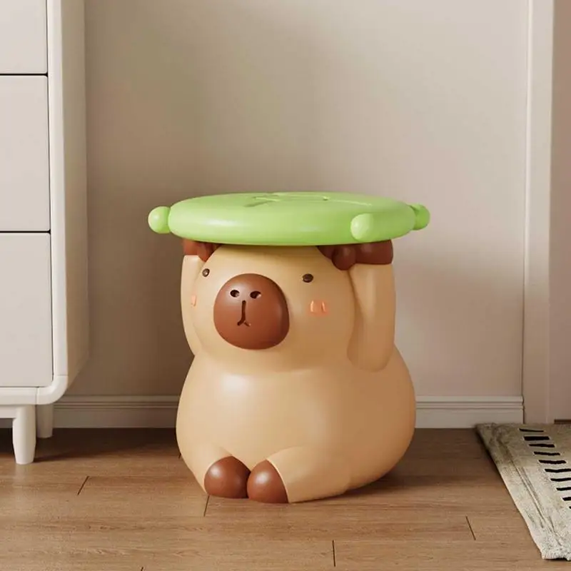 Capybara Foot Stool Foot Rest Ottomans Capybara Seat Cushion Cute Sofa Stool Chair Comfortable Footrest Seat For Kids Adults