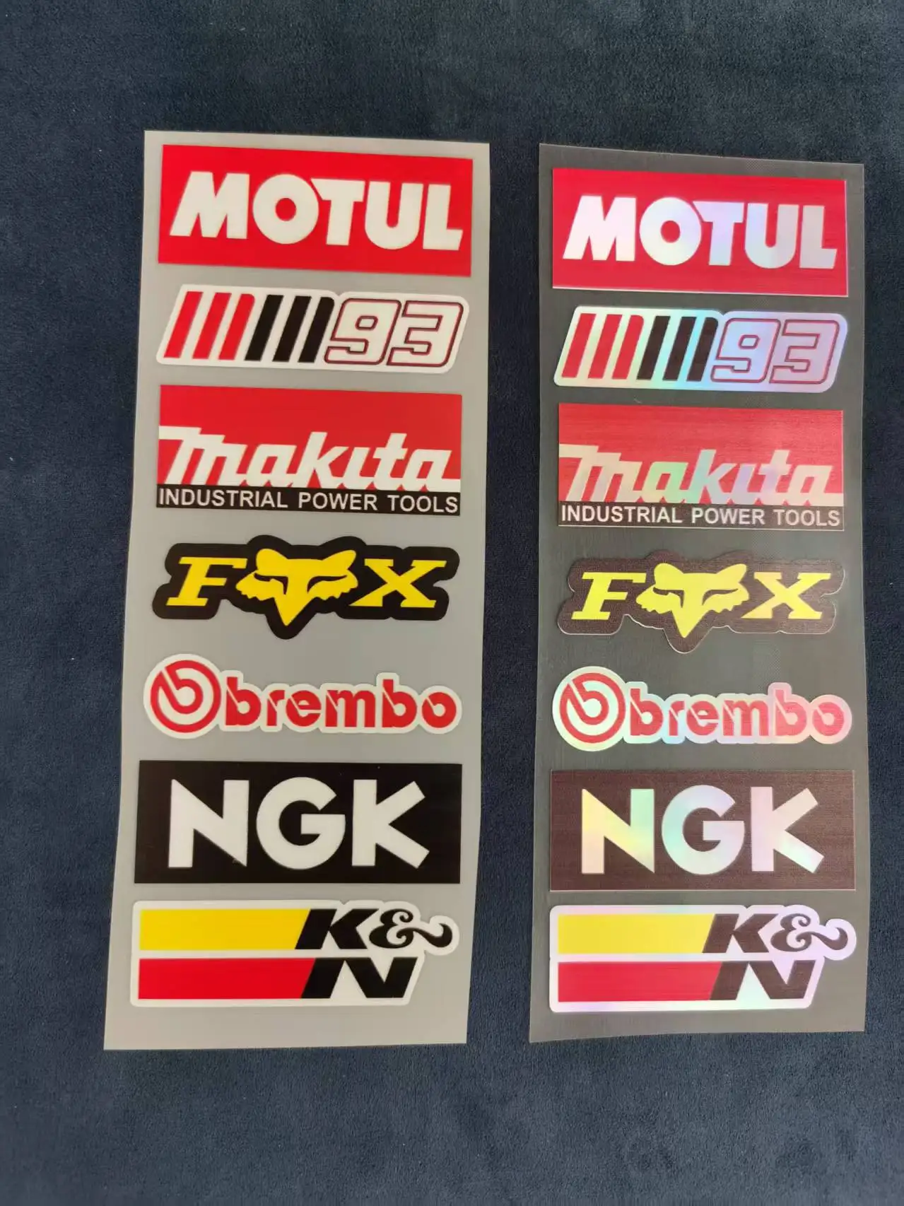 

Waterproof sunscreen car sticker Motorcycle racing sponsor sticker Helmet cover modification scratches reflective