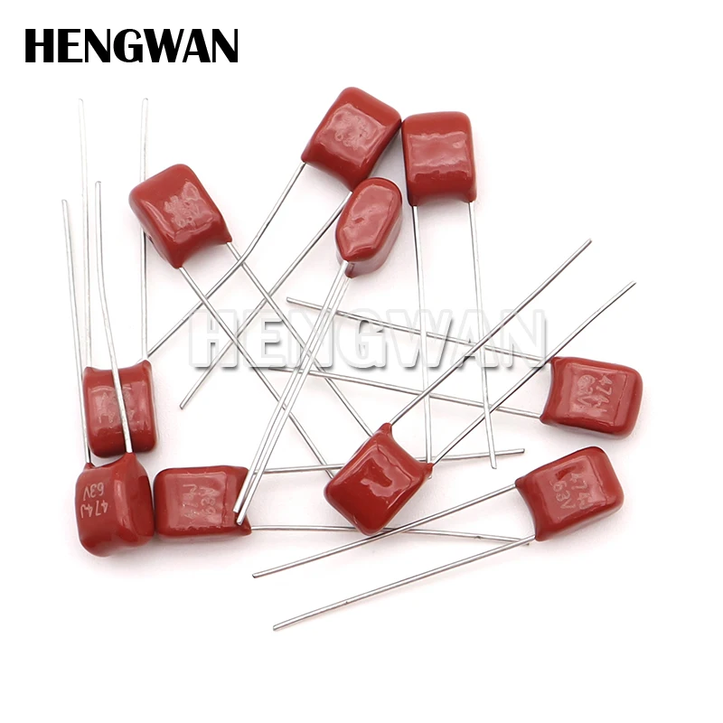 10pcs Metallized Polypropylene Film Capacitor 63V 105 474 5MM 1UF 0.47UF 105J 474J 470NF CBB Capacitors