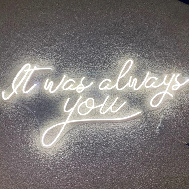 foi sempre voce neon led sign light wall decor luzes de arte decoracao do quarto casamento dia dos namorados presentes 01