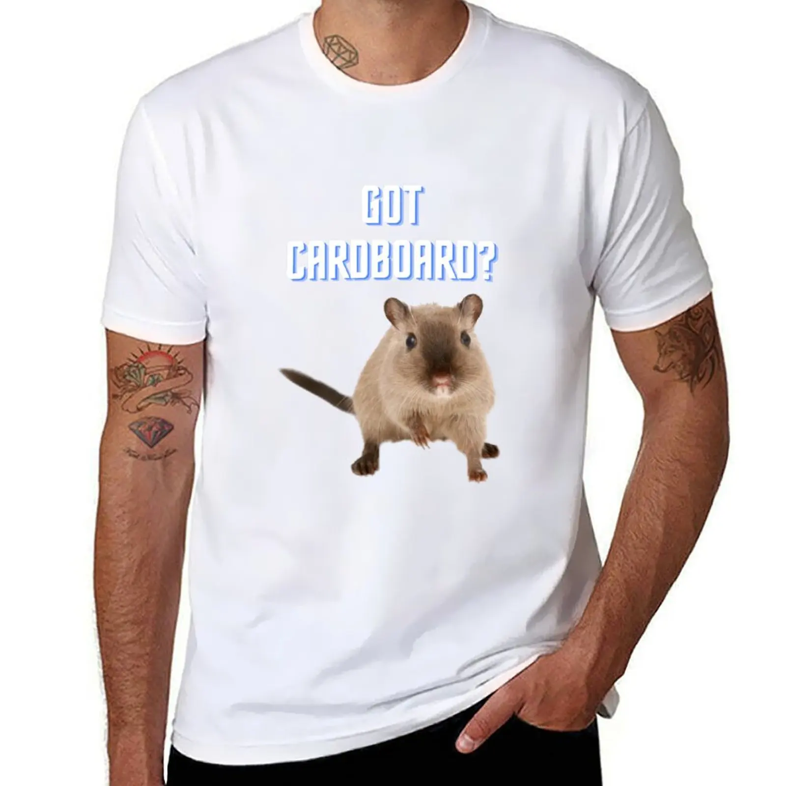 

Gerbil T-Shirt Funny t shirt men for 'got cardboard' percent g t 100 man shirts cotton for man
