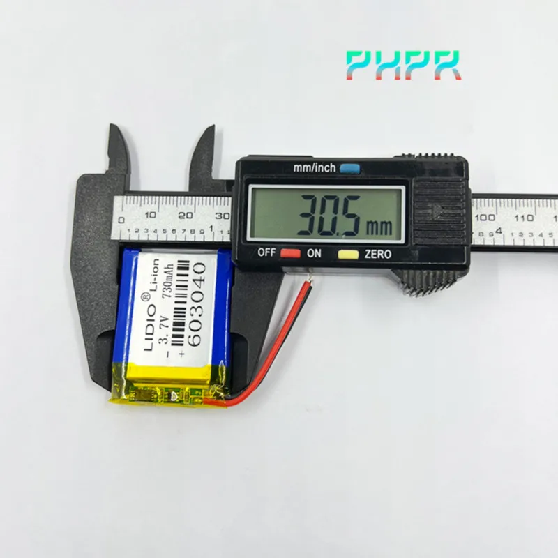 1-10 قطعة 3.7 فولت 730 مللي أمبير 603040 بوليمر بطاريات ليثيوم بوليمر ل DVR GPS مسجل السيارة Mp3/mp4 سماعة رأس بخاصية البلوتوث خلية قابلة للشحن #3