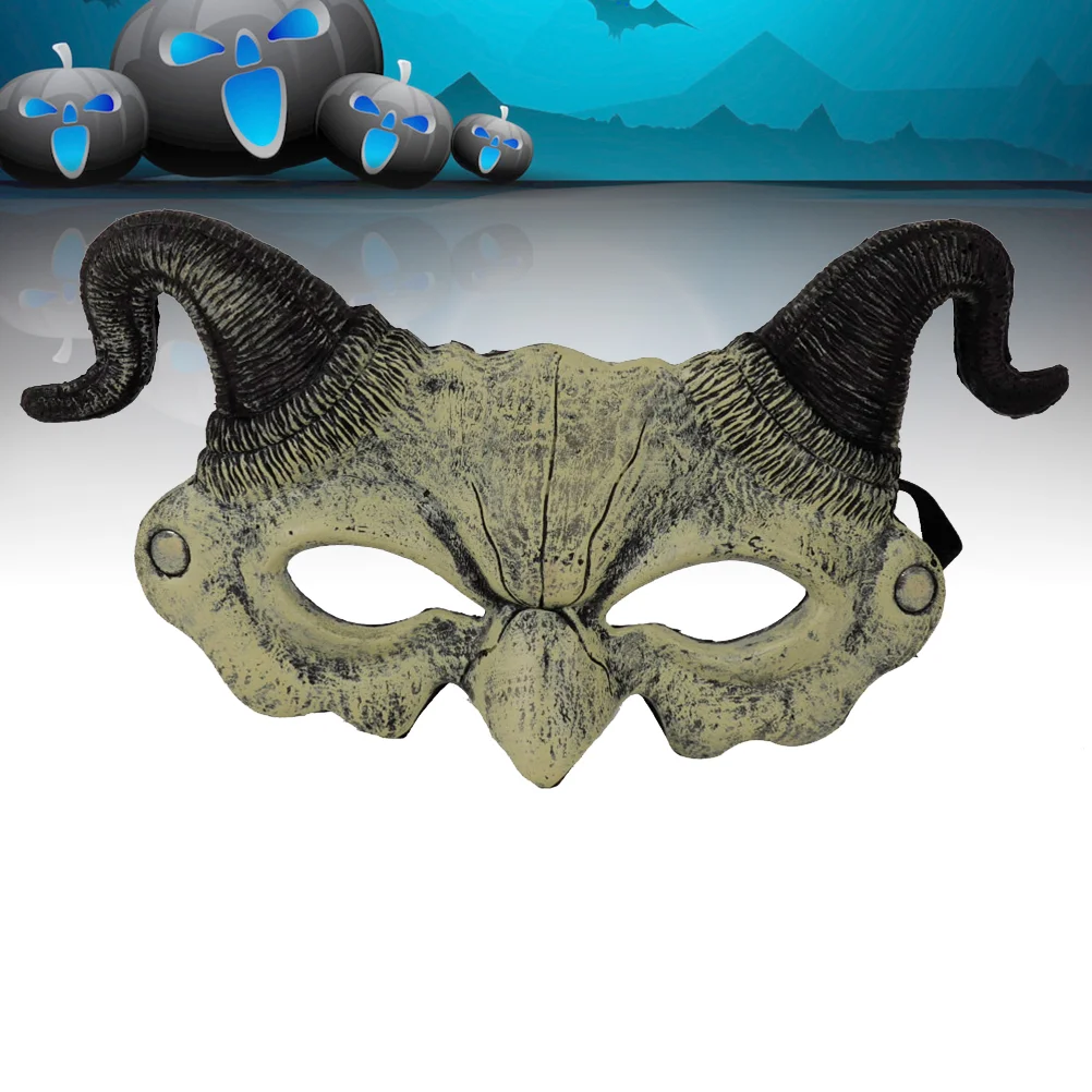 Półtwarzowa maska z pazurem Halloween Ghostlike Mask Costume Party Mask Cosplay Mask Beige